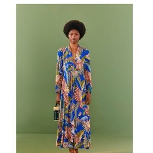 FARM Rio Blue Macaw Flight Maxi dress Dress